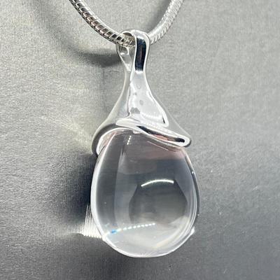 LOT 59: RLM Studio Sterling Crystal Pendant on 24" Chain