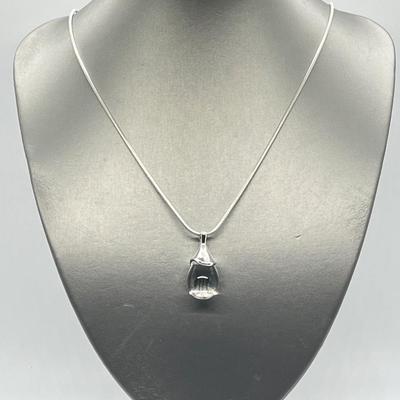 LOT 59: RLM Studio Sterling Crystal Pendant on 24" Chain