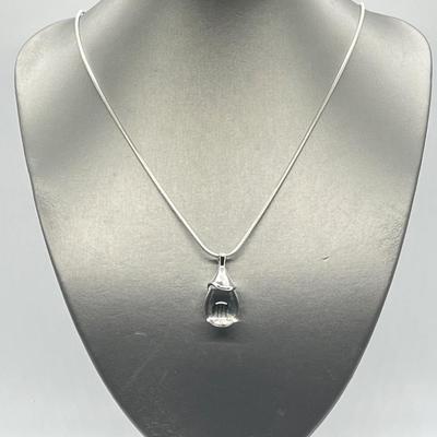 LOT 59: RLM Studio Sterling Crystal Pendant on 24