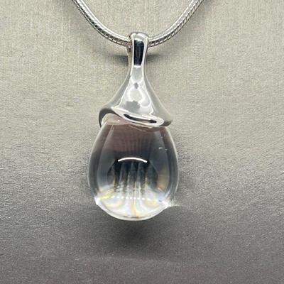 LOT 59: RLM Studio Sterling Crystal Pendant on 24" Chain