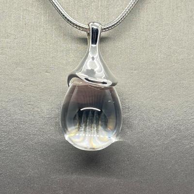 LOT 59: RLM Studio Sterling Crystal Pendant on 24