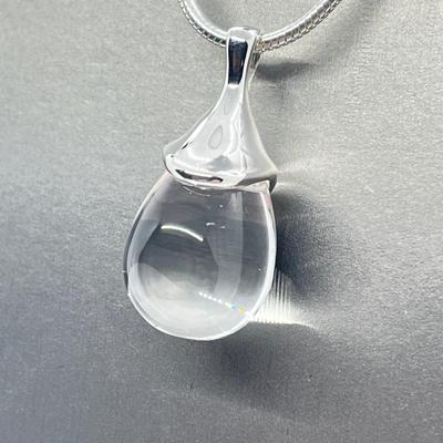 LOT 59: RLM Studio Sterling Crystal Pendant on 24" Chain