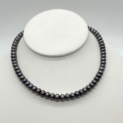 LOT 113: Honora Cultured Freshwater Pearls Set - 18" Necklace. Stretch Bracelet, Pierced Stud Earrings