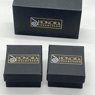 LOT 119: Two Pairs of Honora Cultured Pearl Stud Earrings
