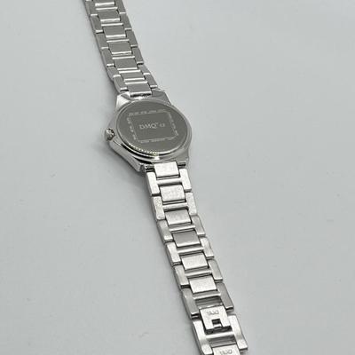LOT 134: Diamonique Silvertone Sub-Dial Adjustable Bracelet Watch (Needs Battery)
