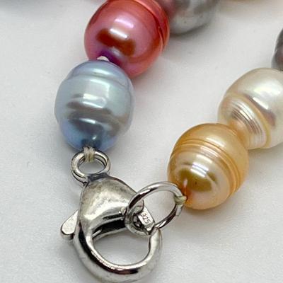 LOT 137: Honora 18" "Wildflowers" Graduated Ringed Cultured Pearl 18" Necklace with Sterling Clasp