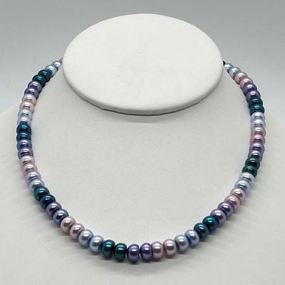 LOT 144: Honora Cultured Freshwater Pearl 18" Necklace with Sterling Silver Clasp