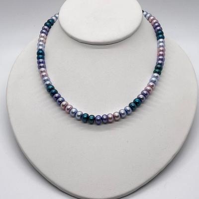 LOT 144: Honora Cultured Freshwater Pearl 18" Necklace with Sterling Silver Clasp