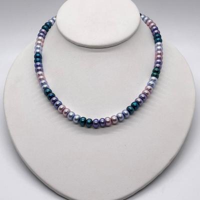 LOT 144: Honora Cultured Freshwater Pearl 18" Necklace with Sterling Silver Clasp