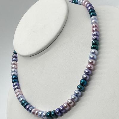LOT 144: Honora Cultured Freshwater Pearl 18" Necklace with Sterling Silver Clasp