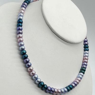 LOT 144: Honora Cultured Freshwater Pearl 18" Necklace with Sterling Silver Clasp
