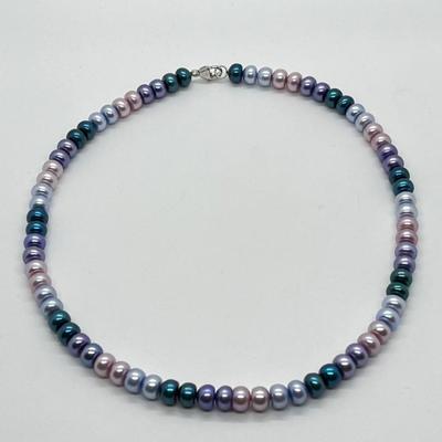 LOT 144: Honora Cultured Freshwater Pearl 18" Necklace with Sterling Silver Clasp