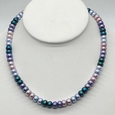 LOT 144: Honora Cultured Freshwater Pearl 18" Necklace with Sterling Silver Clasp