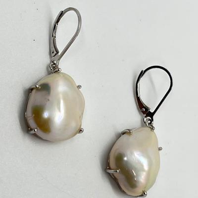 LOT 146: Honora Cultured Pearl Large Baroque Keshi Earrings