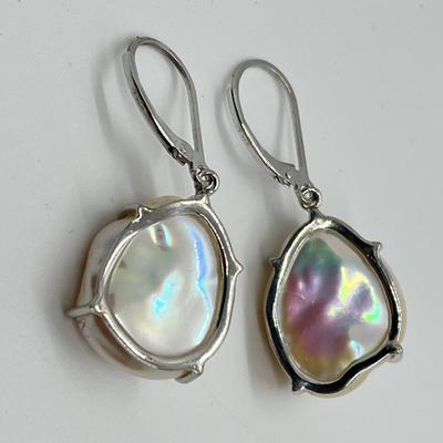 LOT 146: Honora Cultured Pearl Large Baroque Keshi Earrings