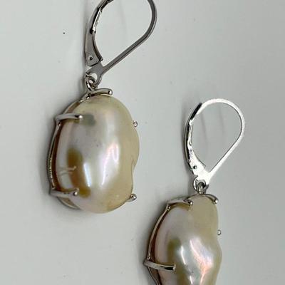 LOT 146: Honora Cultured Pearl Large Baroque Keshi Earrings