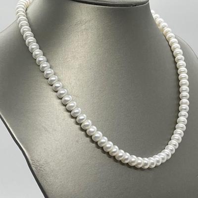 LOT 147: Honora Cultured Freshwater Pearl Three Piece Wardrobe Set - 18" Necklace, Stretch Bracelet, Stud Earrings