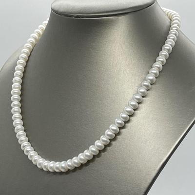 LOT 147: Honora Cultured Freshwater Pearl Three Piece Wardrobe Set - 18" Necklace, Stretch Bracelet, Stud Earrings