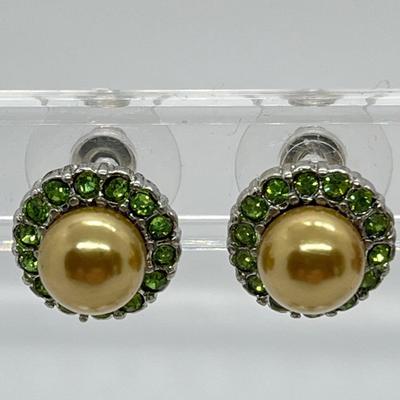 LOT 151: Five Pairs Faux Pearl Stud Earrings