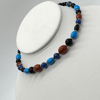 LOT 153: Lee Sands Gemstone Coil Necklace
