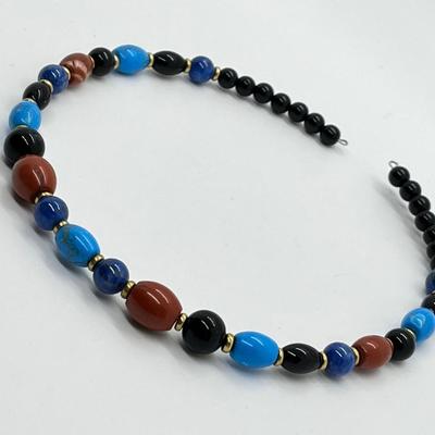 LOT 153: Lee Sands Gemstone Coil Necklace