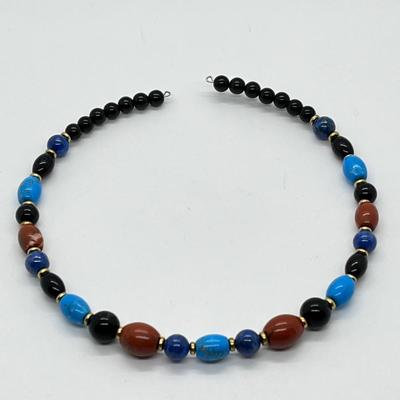 LOT 153: Lee Sands Gemstone Coil Necklace