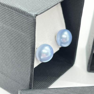 LOT 156: Two Pairs Honora Cultured Pearl Stud Earrings