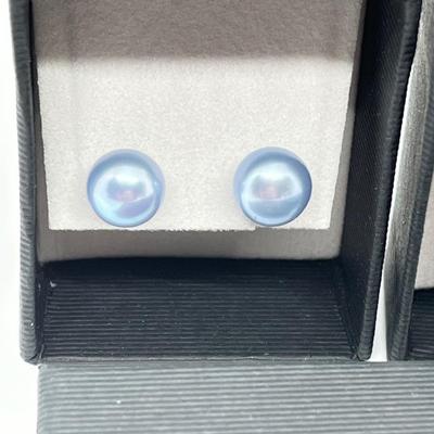 LOT 156: Two Pairs Honora Cultured Pearl Stud Earrings