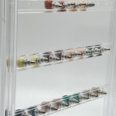 LOT 164: Set of 10 Colorful 10mm Bead Stud Earrings