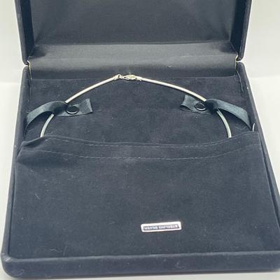 LOT 169: Sterling Silver  17" Omega Necklace