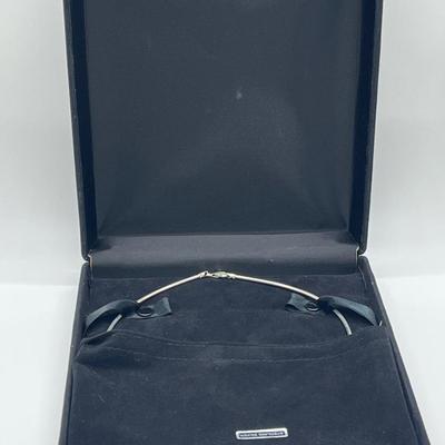 LOT 169: Sterling Silver  17" Omega Necklace