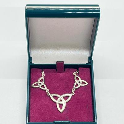 LOT 170: Sterling Silver Celtic Knot 18" Necklace
