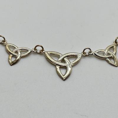 LOT 170: Sterling Silver Celtic Knot 18" Necklace