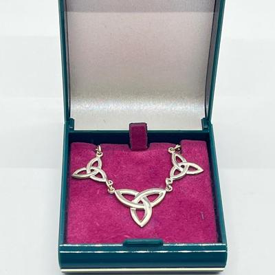 LOT 170: Sterling Silver Celtic Knot 18" Necklace