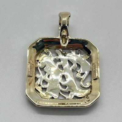 LOT Suspicion Sterling Silver & Marcasite Initial "K" Enhancer/Pendant