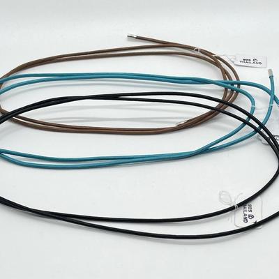 LOT 183: Sterling Silver Reversible Pendant w/Collar and three Colored Leather Cords