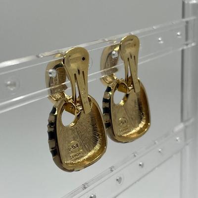 LOT 186: Kenneth Jay Lane Interchangeable Earrings - Pierced and Clip-On