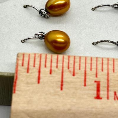 LOT 187: 6 Pairs Honora Cultured Pearl Drop Earrings