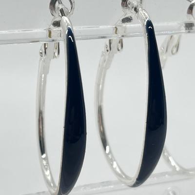 LOT 188: Four Pairs Teardrop Hoop Earrings