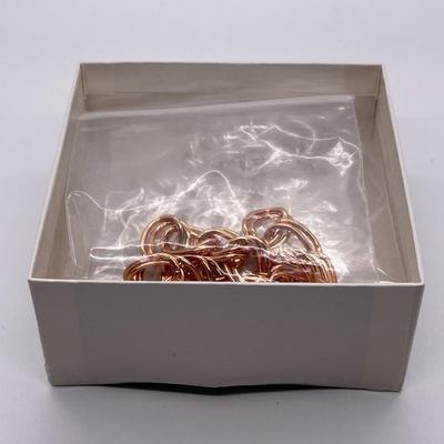 LOT 190: Two Twisted Double Link 8" Bracelets & 34" Necklace