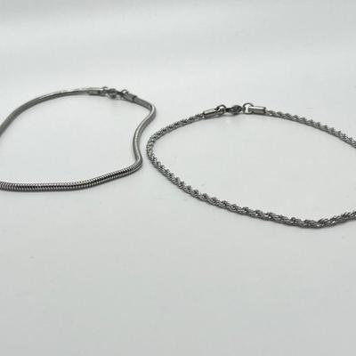 LOT 191 Two Steel By Design 11" Ankle Bracelets