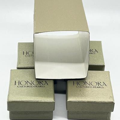 LOT 194: Four Pairs Honora Cultured Pearl Stud Earrings