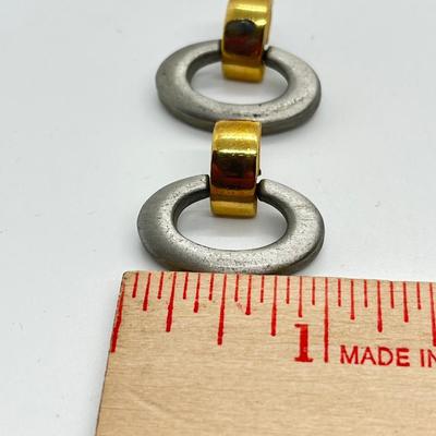 LOT 195: Sarah Coventry Door Knocker Style Pierced Earrings (Missing One Back)