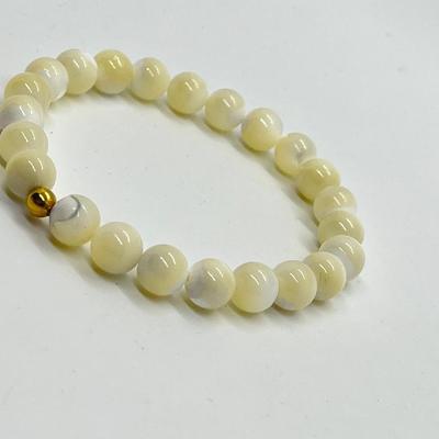 LOT 197: Lee Sands Set of Three Stretch Beaded Bracelets