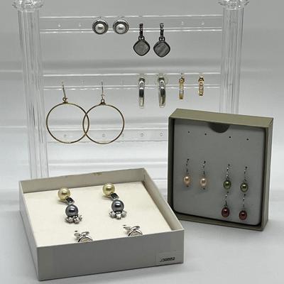 LOT 199: Assorted Pairs of Earrings And Incomplete Sets by Honora & Nolan Miller