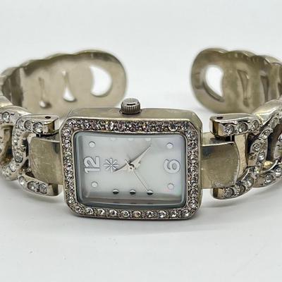 LOT 200: Six Beaded Stretch Bracelets & Isaac Mizrahi Fashion Watch (Needs Battery - No Boxes)