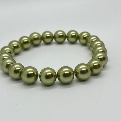 LOT 200: Six Beaded Stretch Bracelets & Isaac Mizrahi Fashion Watch (Needs Battery - No Boxes)