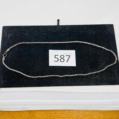 30" Bali Style Necklace Sterling Silver