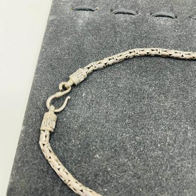 30" Bali Style Necklace Sterling Silver