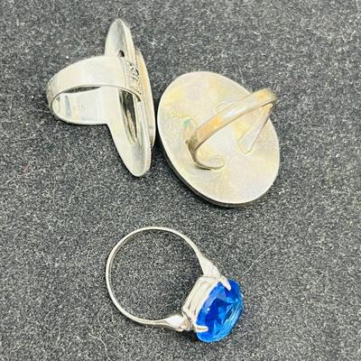 Lot of 3 Rings Sterling